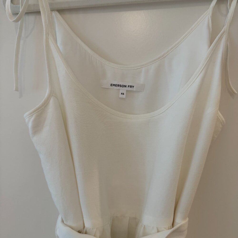 Emerson Fry Livia Sundress - Salt, XS Linen - Picture 3 of 4